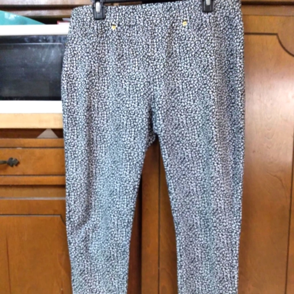 MICHAEL kors black and white pants, sz L